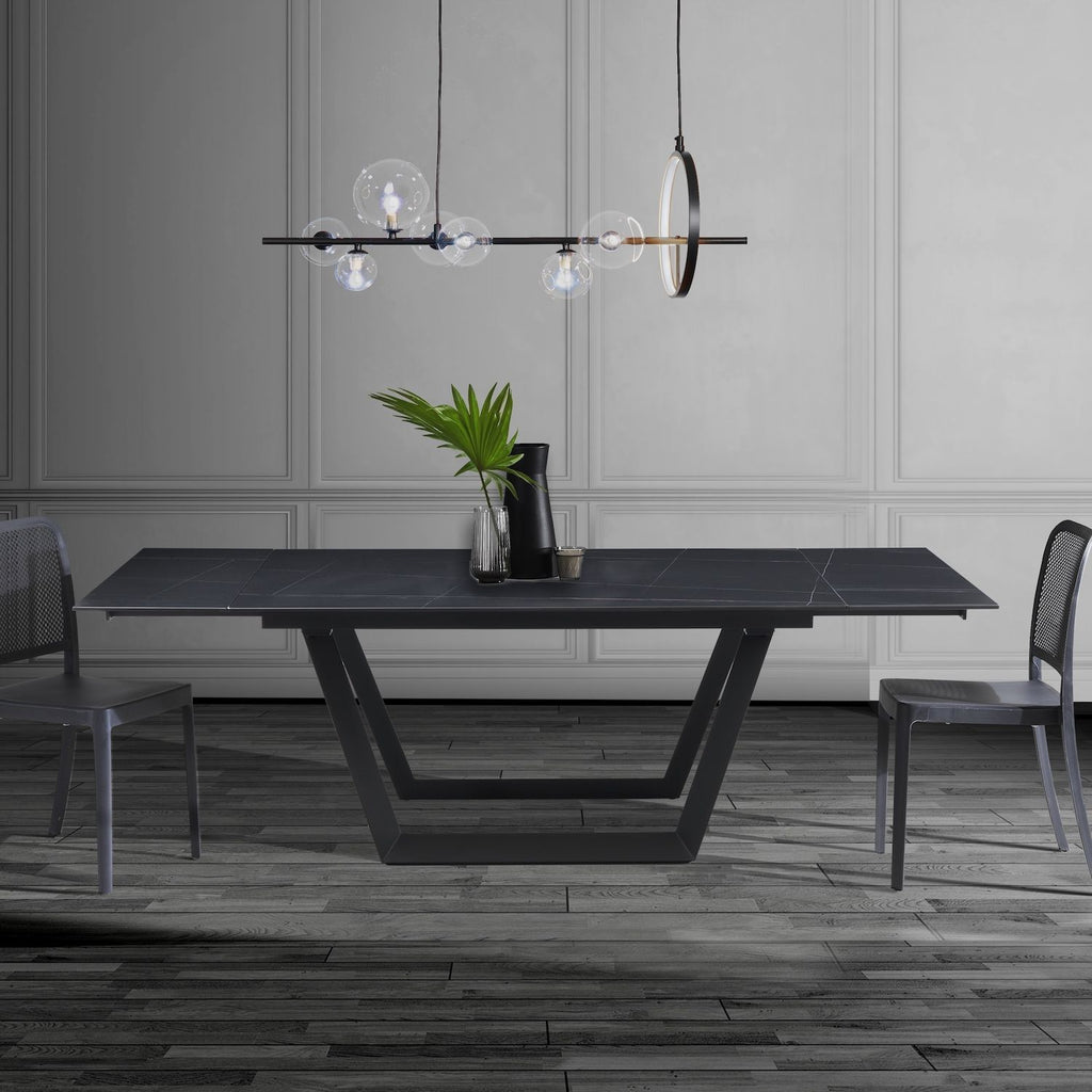 Tavolo allungabile con piano in ceramica Richard Black