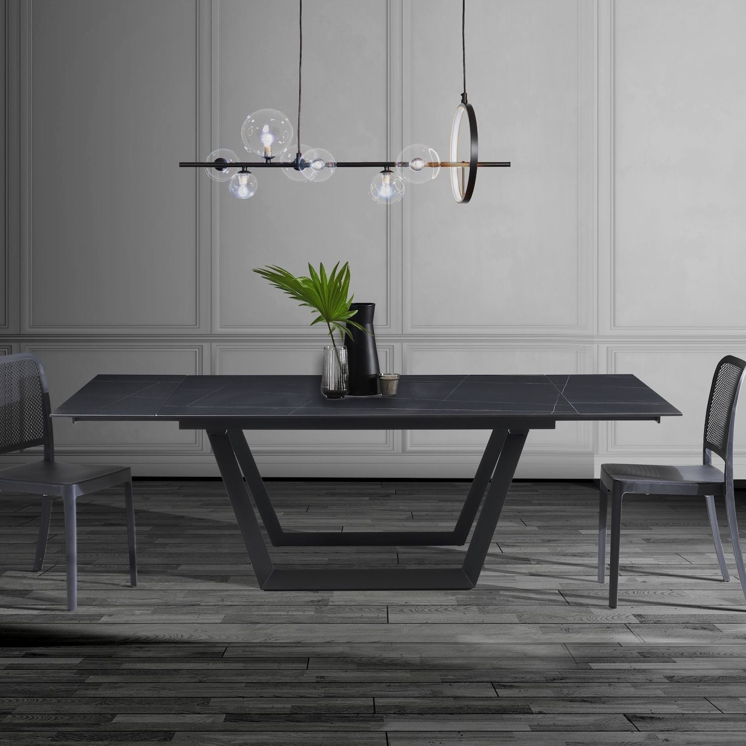 Tavolo allungabile con piano in ceramica Richard Black