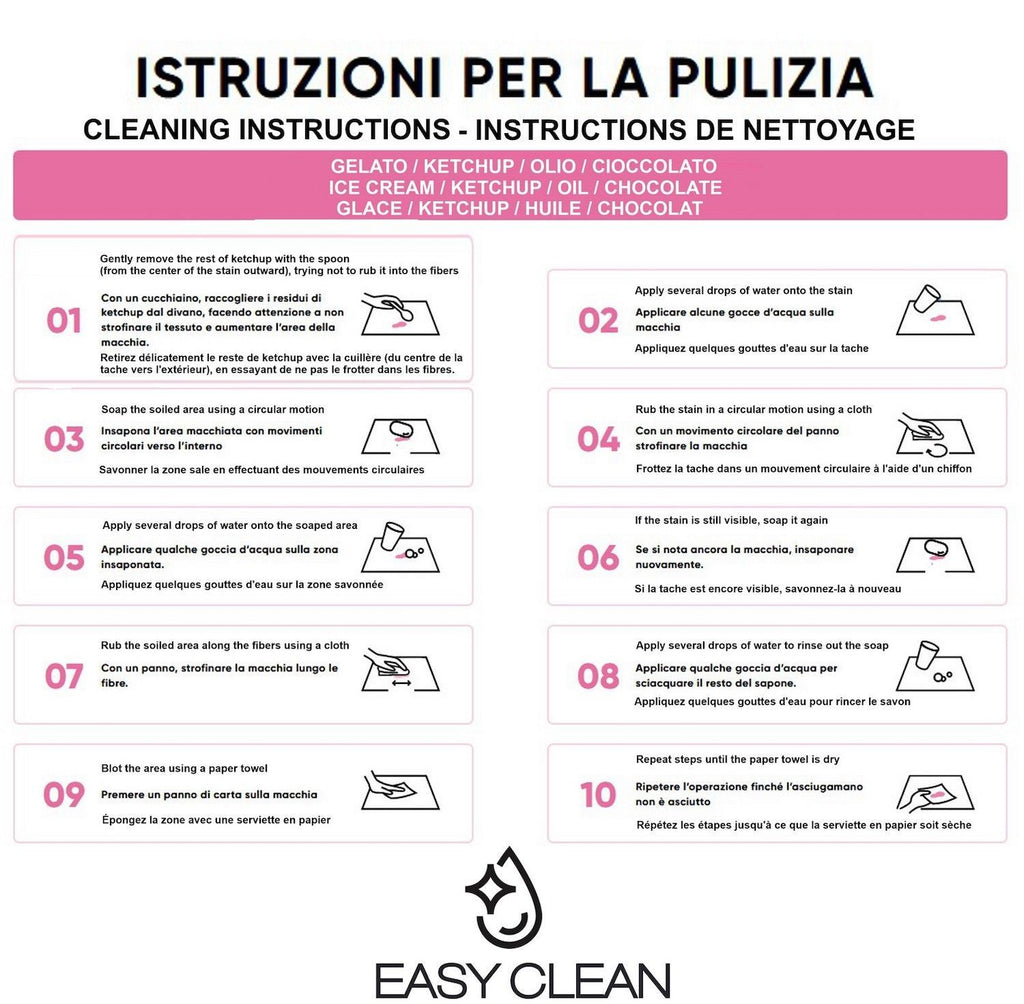 Set 4 sedie imbottite per sala pranzo Mary