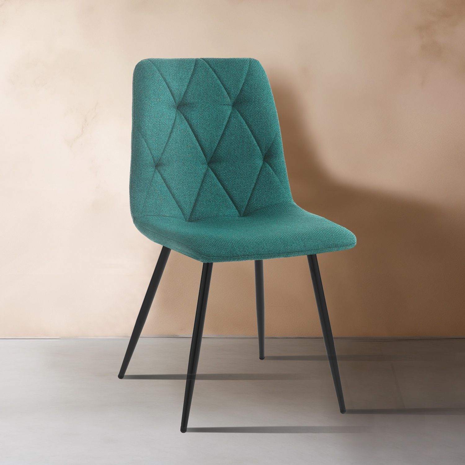 Set 4 sedie imbottite per sala pranzo Mary Green