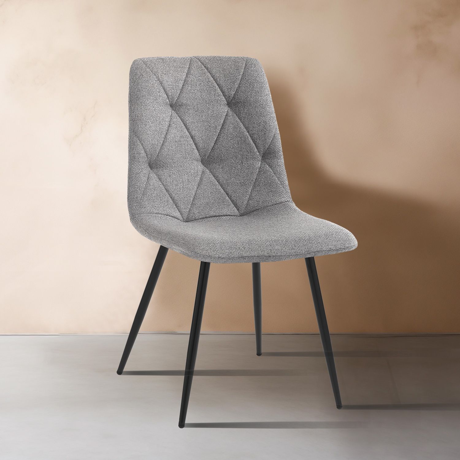 Set 4 sedie imbottite per sala pranzo Mary Multicolor