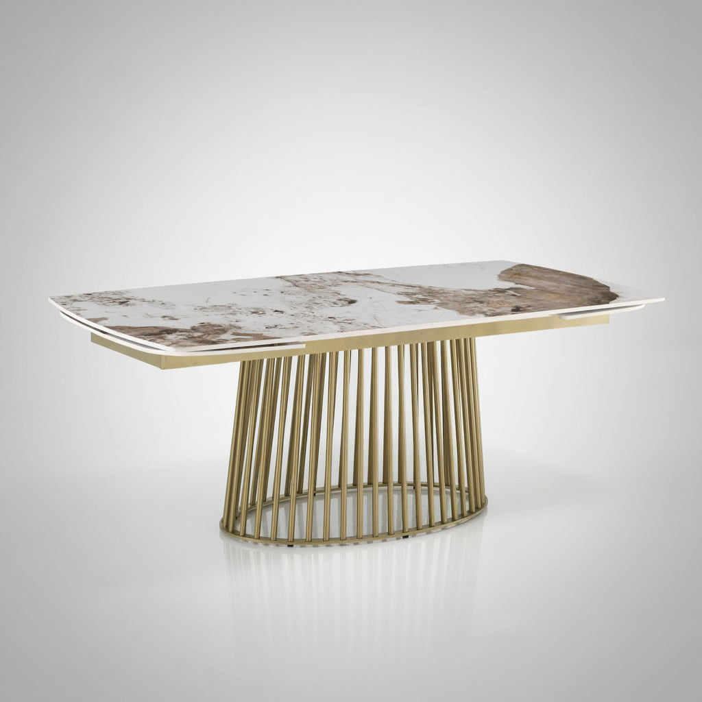 Tavolo allungabile con piano in ceramica Colin A