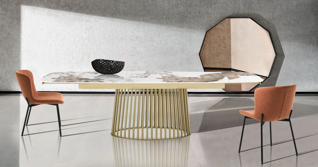 Tavolo allungabile con piano in ceramica Colin A