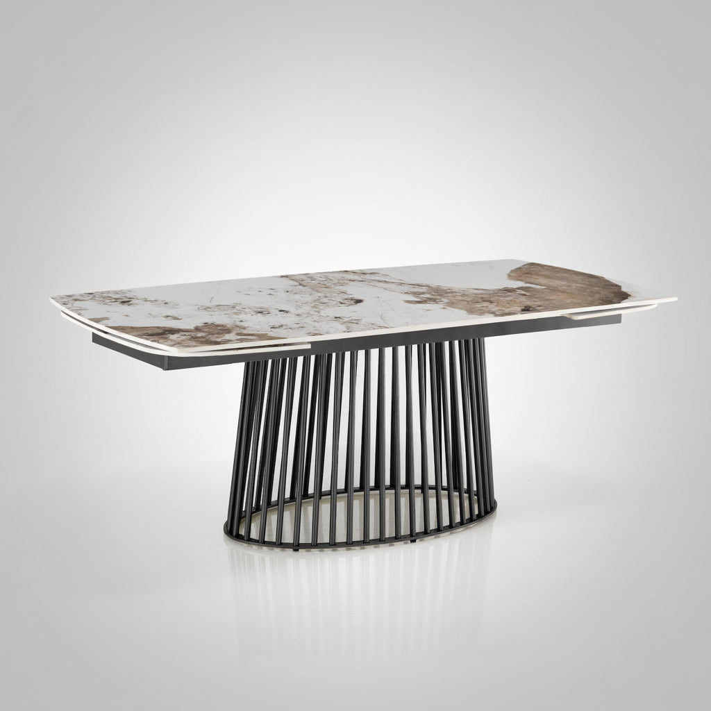 Tavolo allungabile con piano in ceramica Colin B