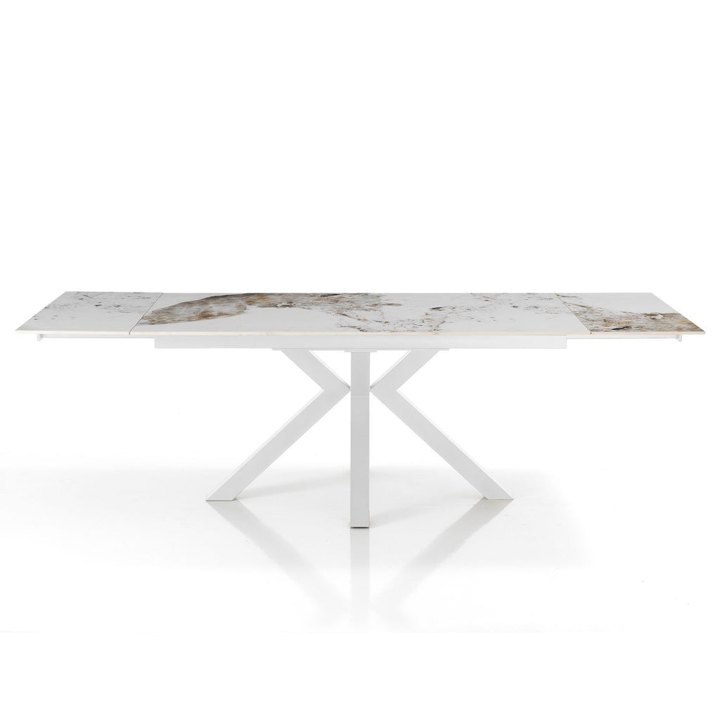 Tavolo allungabile con piano in ceramica Liam