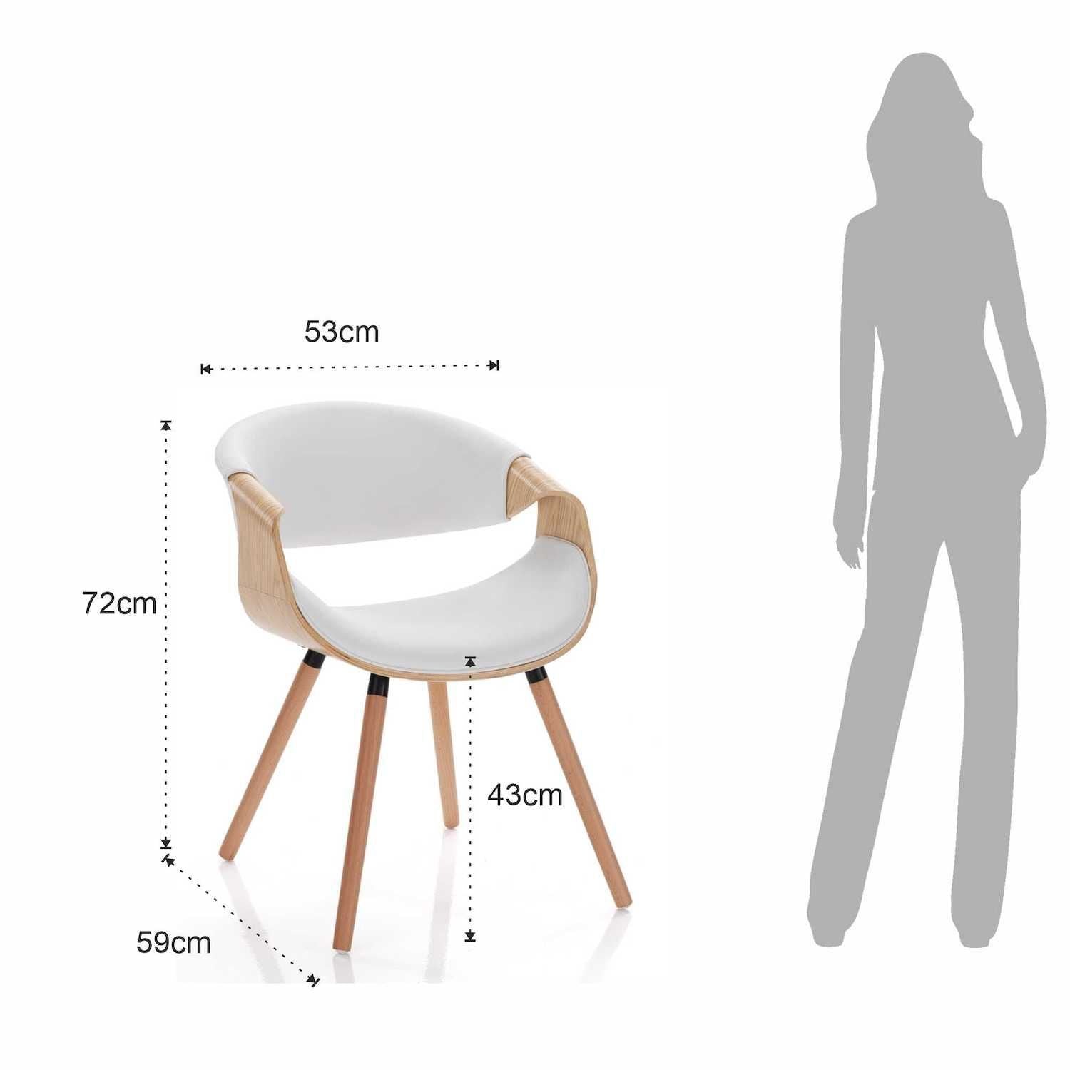 Sedia moderna per soggiorno o camera Once 2 Wood