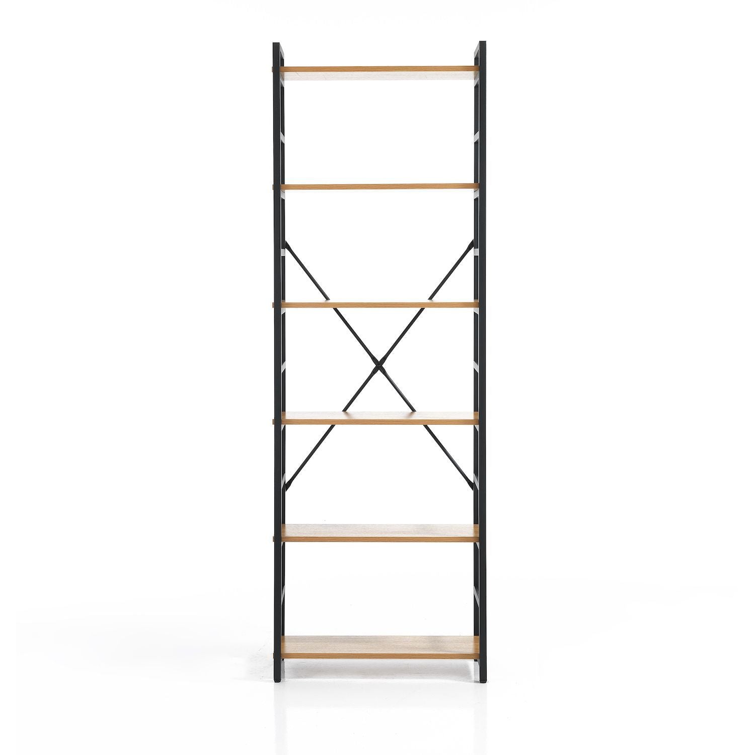 Libreria a colonna in metallo e legno Teddy 6