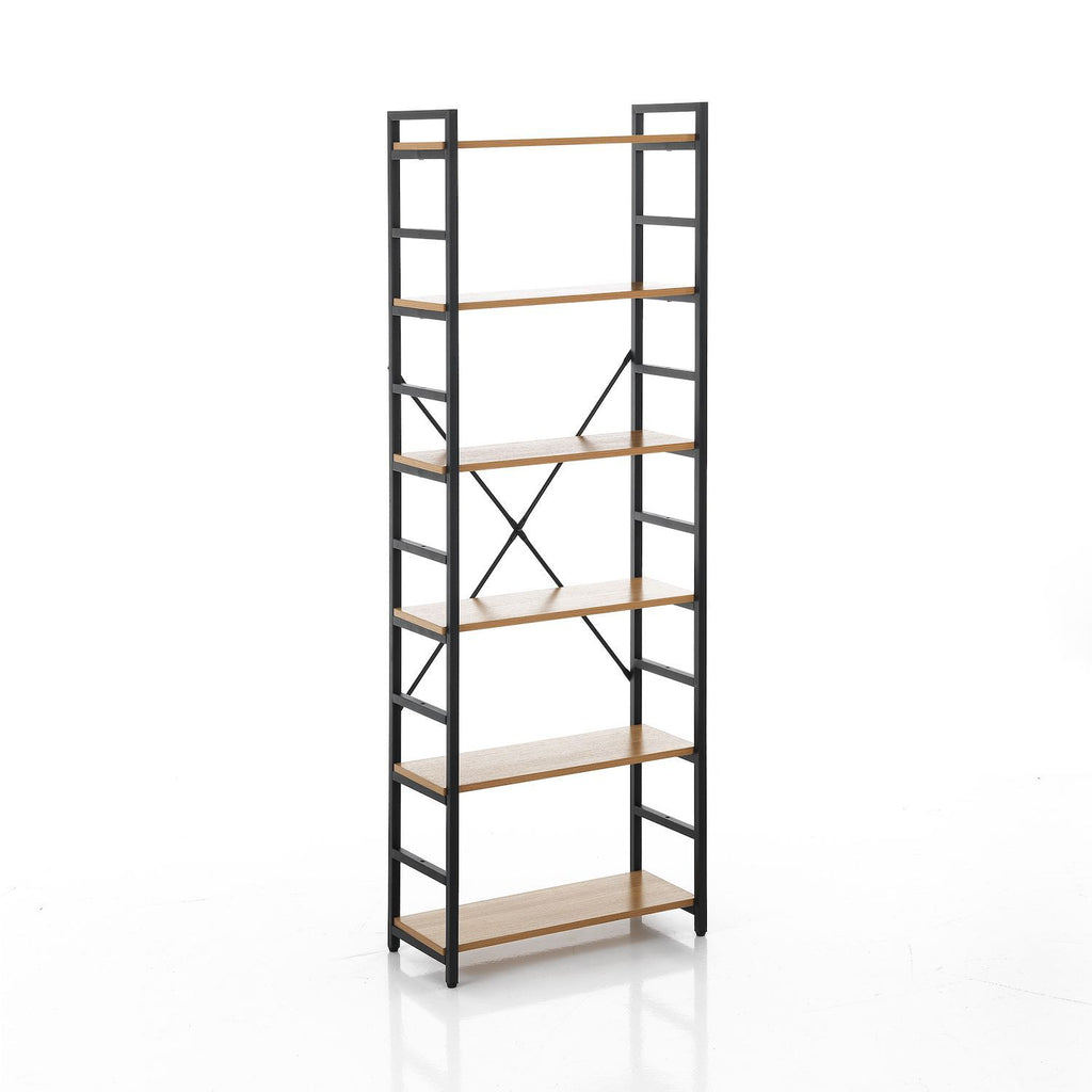Libreria a colonna in metallo e legno Teddy 6