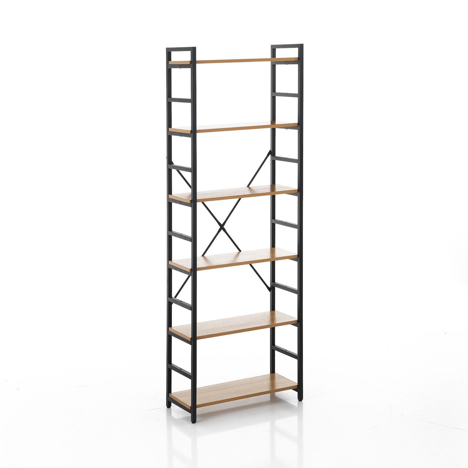 Libreria a colonna in metallo e legno Teddy 6