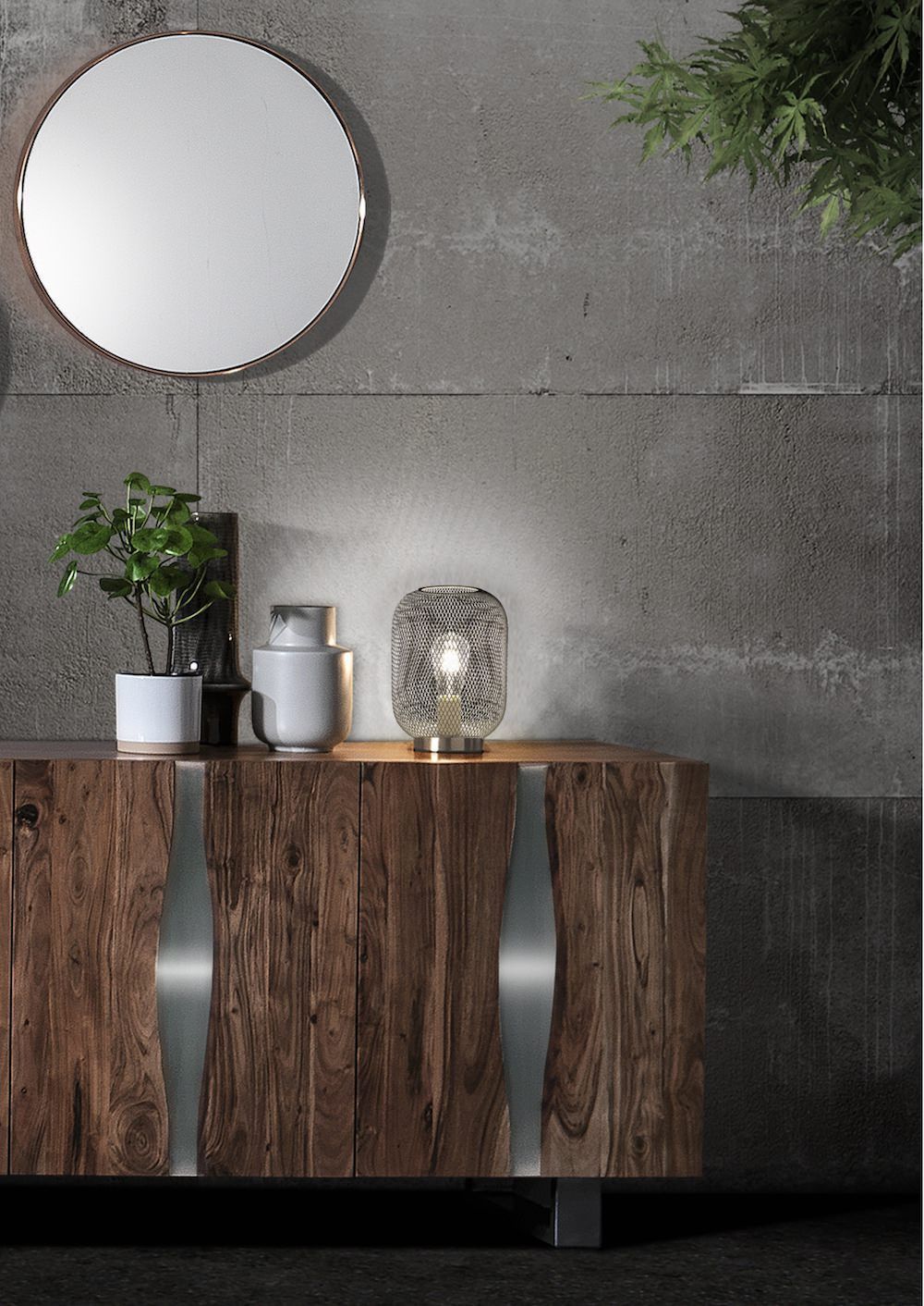 Lampada da tavolo design moderno Akinori White