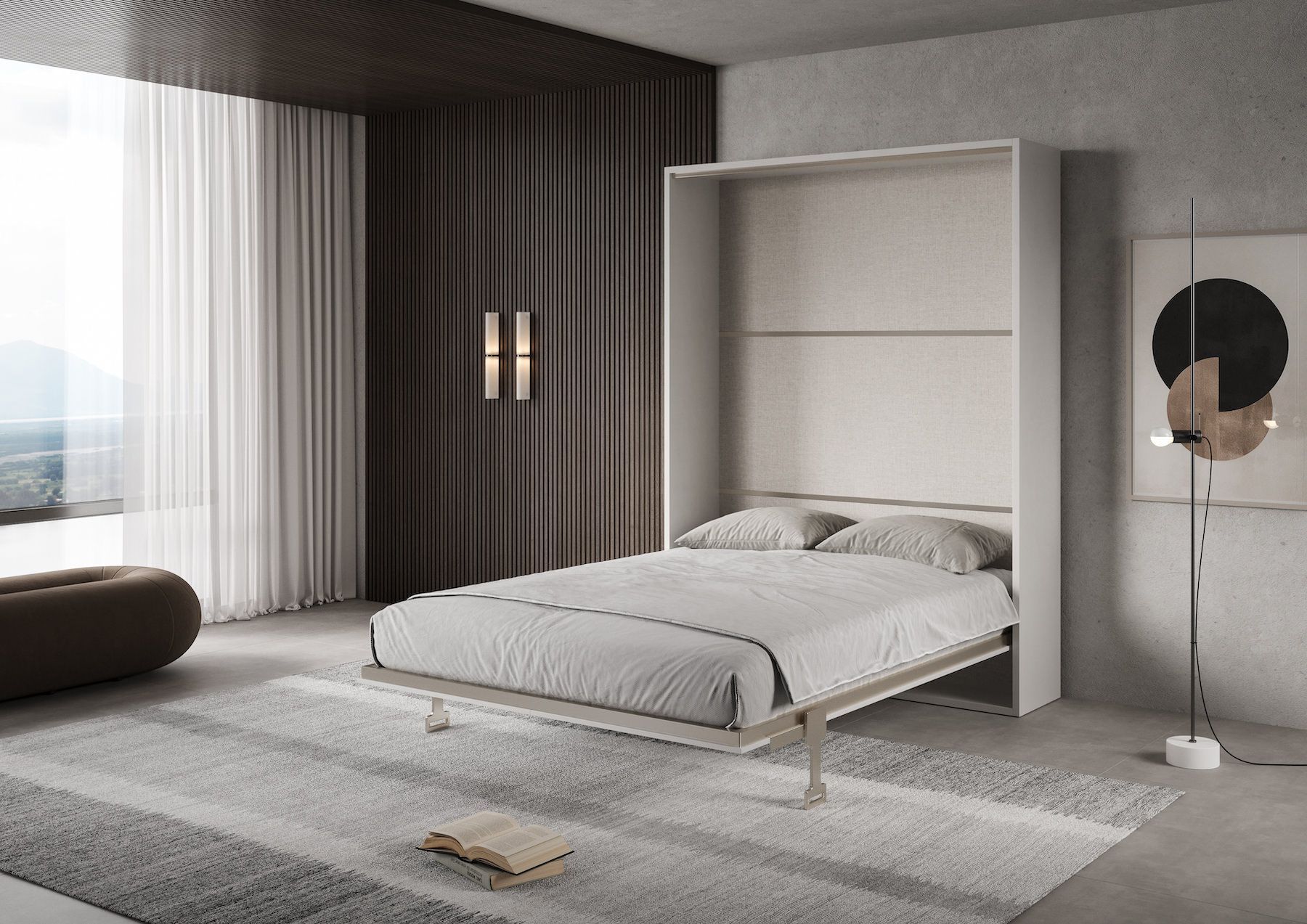 Letto a scomparsa francese o matrimoniale Capital