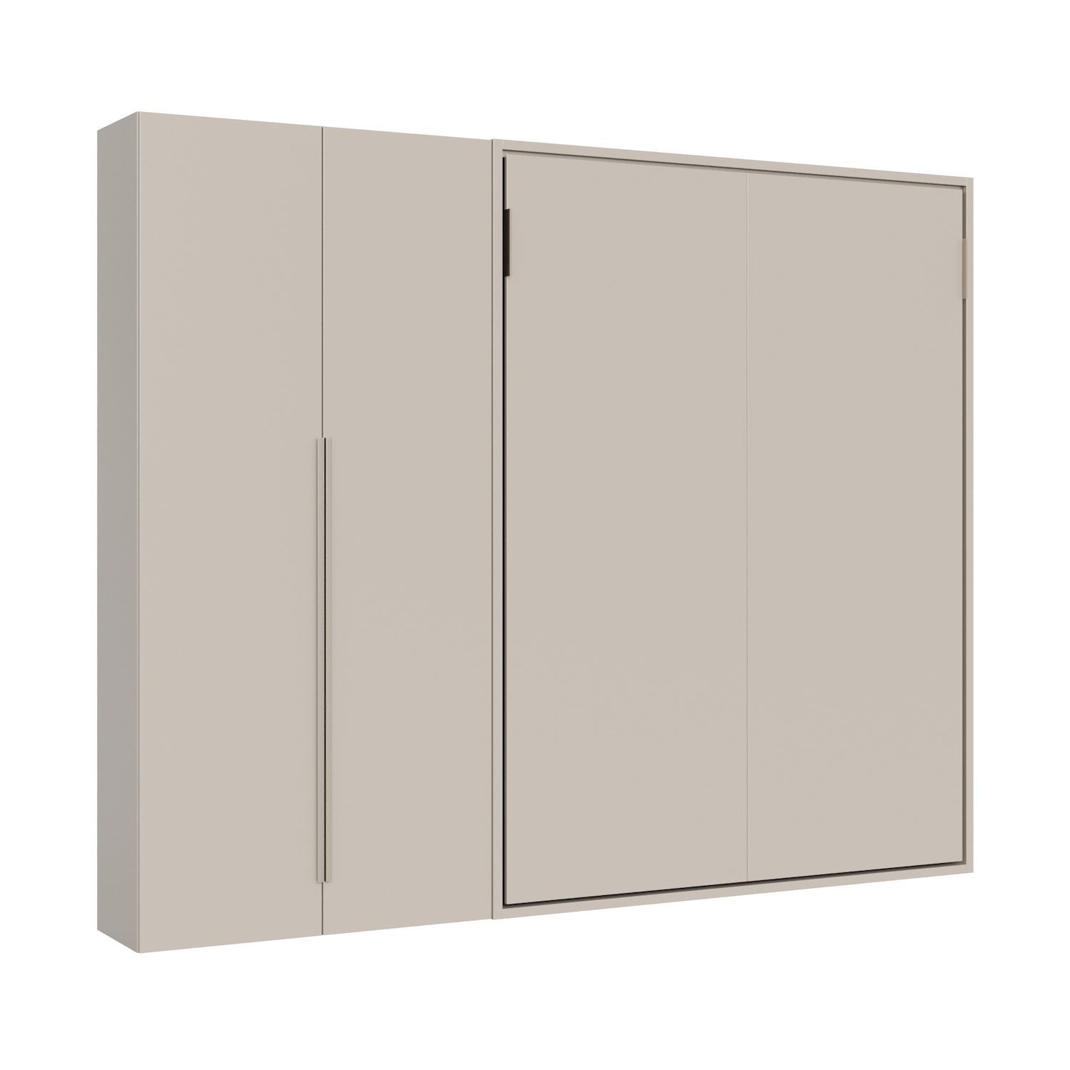 Letto a scomparsa francese o matrimoniale con armadio 2 ante Capital