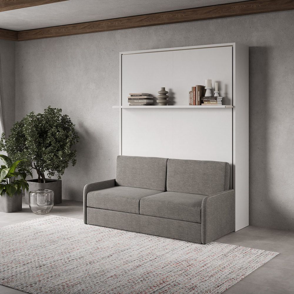 Letto a scomparsa con divano e mensola Capital Sofà