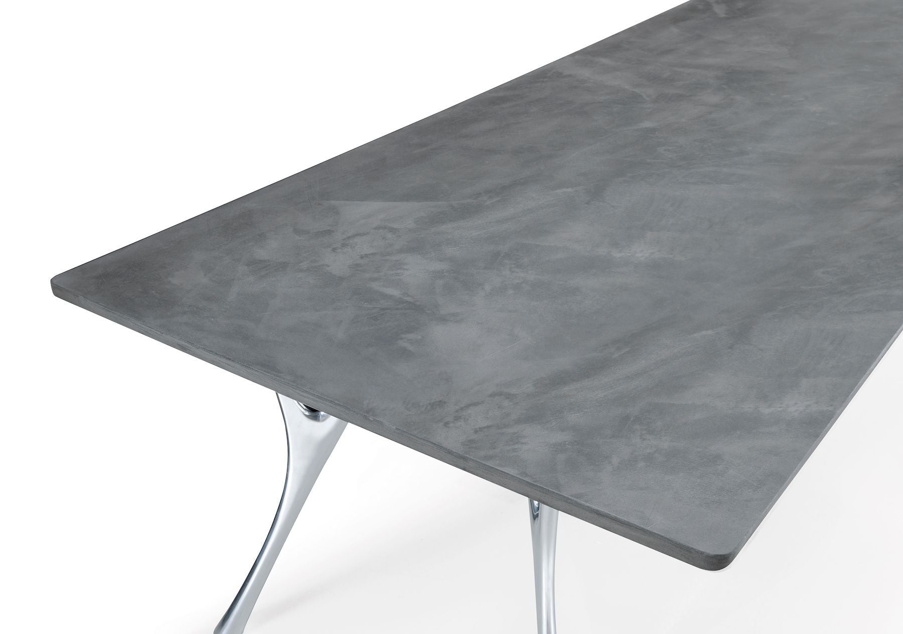 Tavolo scrivania in alluminio e legno Perseo Cement