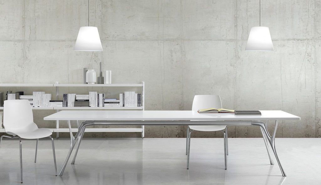 Coppia sedie per ufficio in acciaio e tecnopolimero Emily