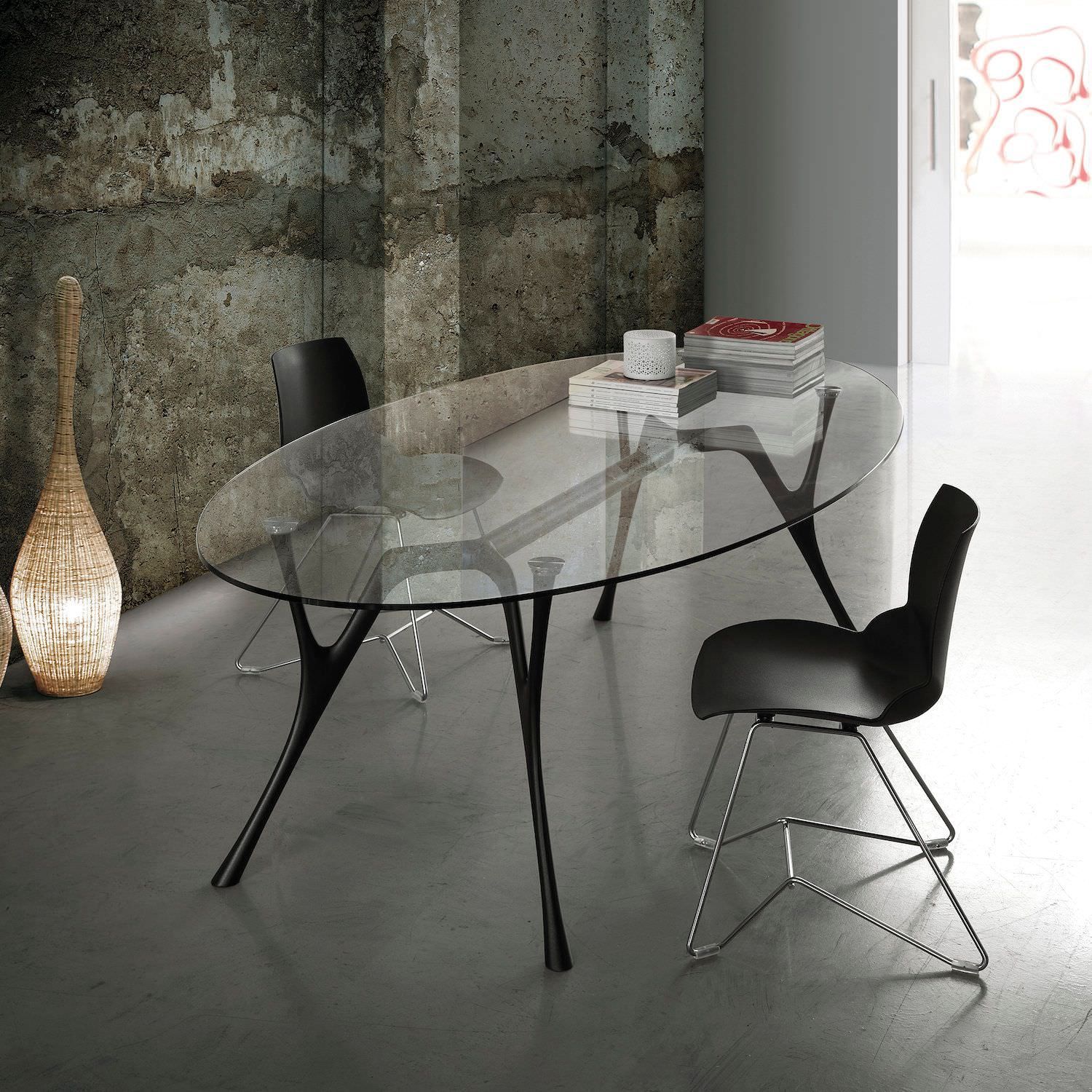 Coppia sedie per ufficio in acciaio e tecnopolimero Emily B