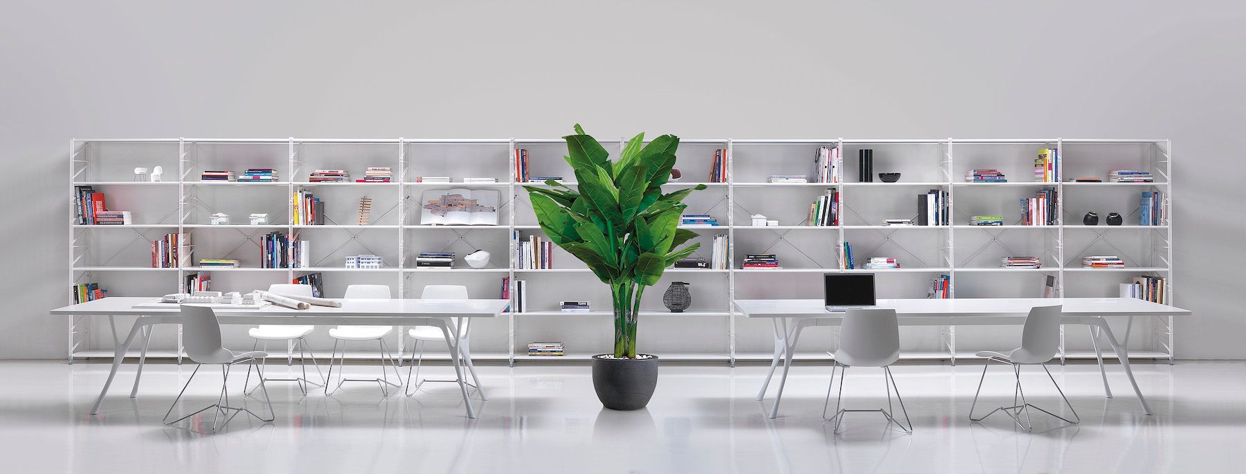 Coppia sedie per ufficio in acciaio e tecnopolimero Emily B