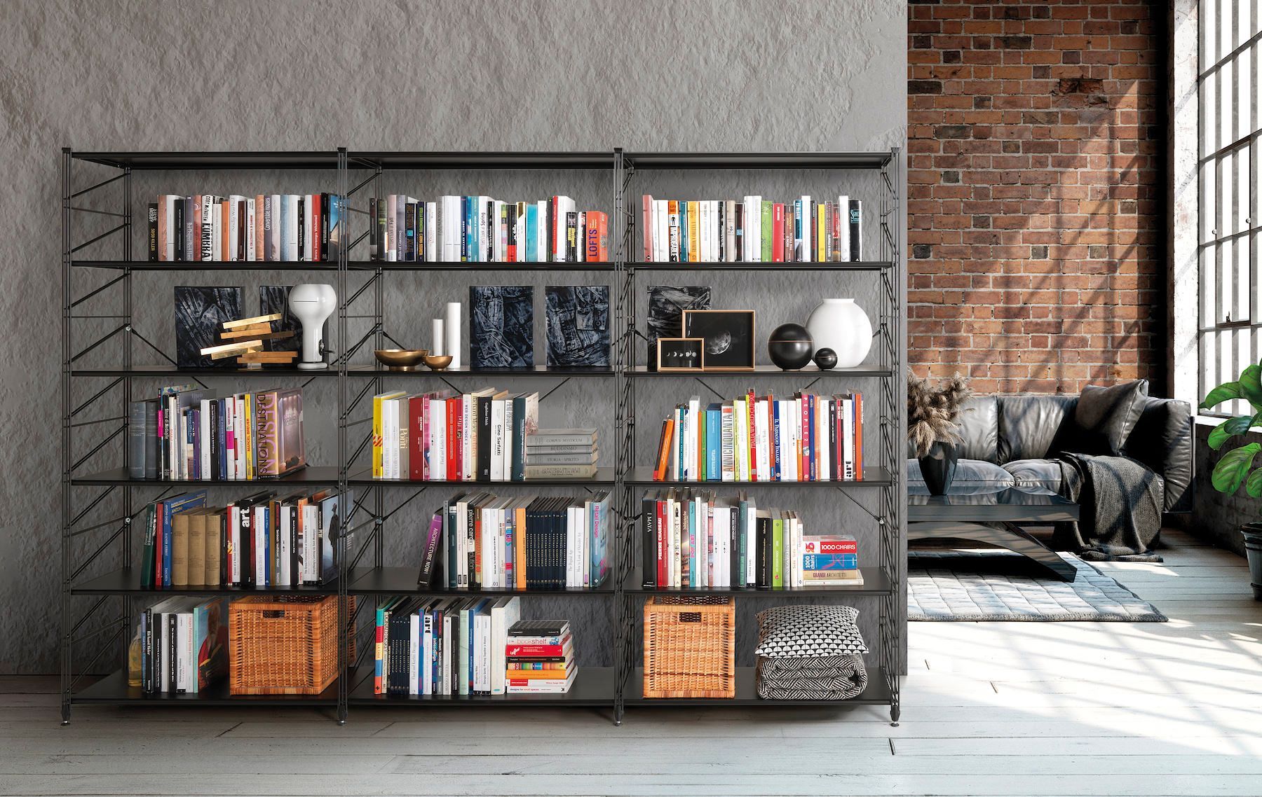 Libreria componibile design moderno Melker 21