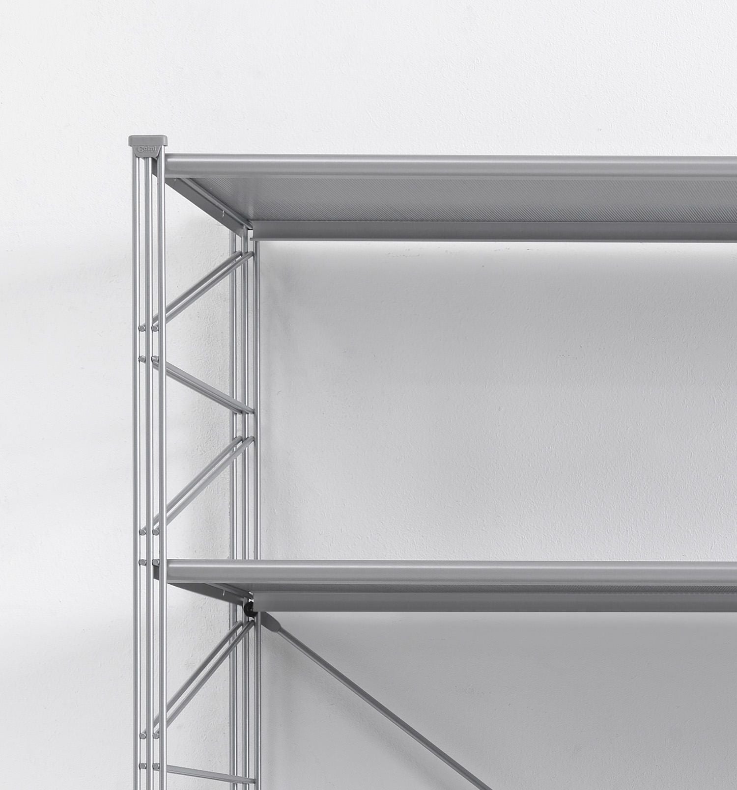 Scaffale libreria a parete in acciaio Melker 246