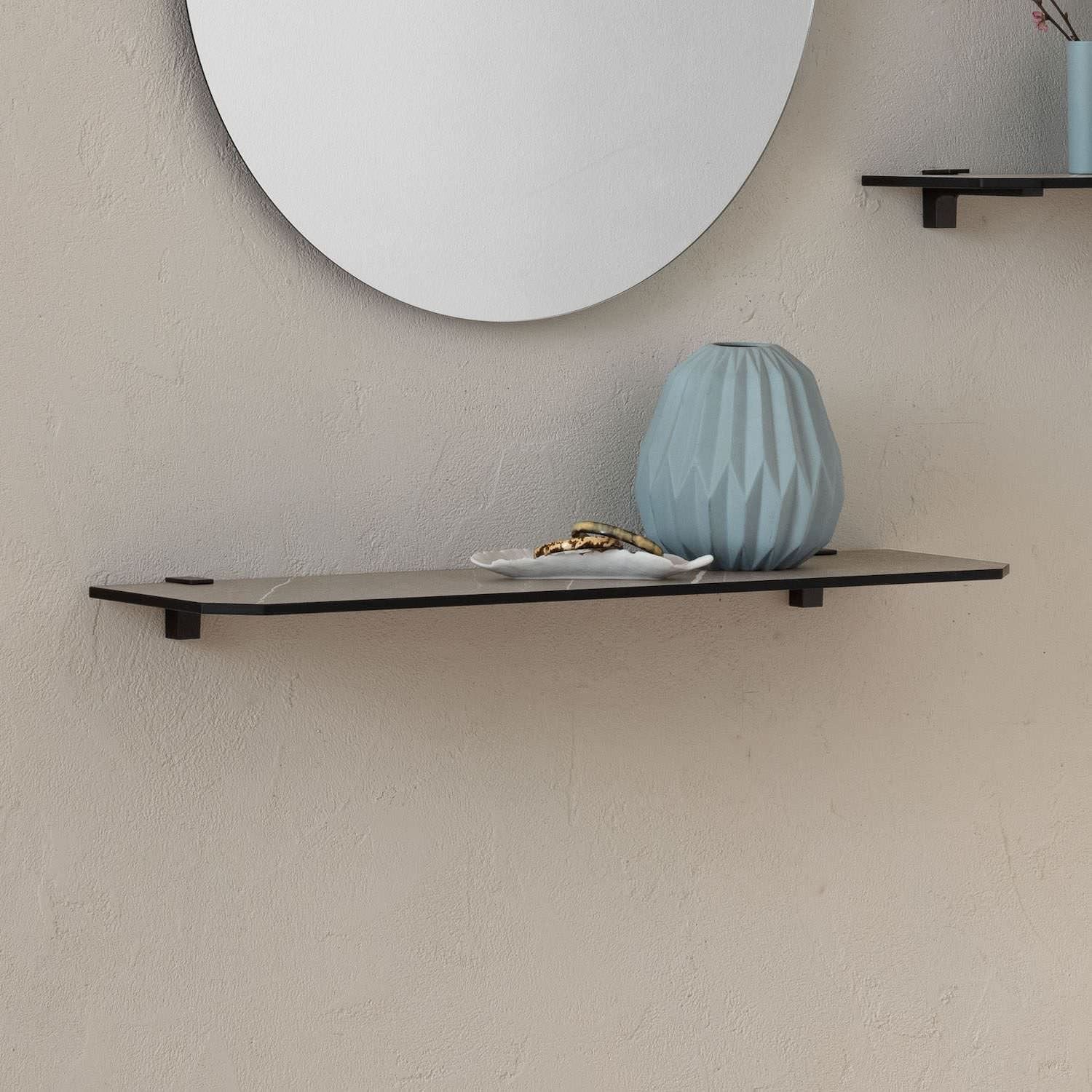 Coppia mensole da parete in HPL o Fenix Bastian 65