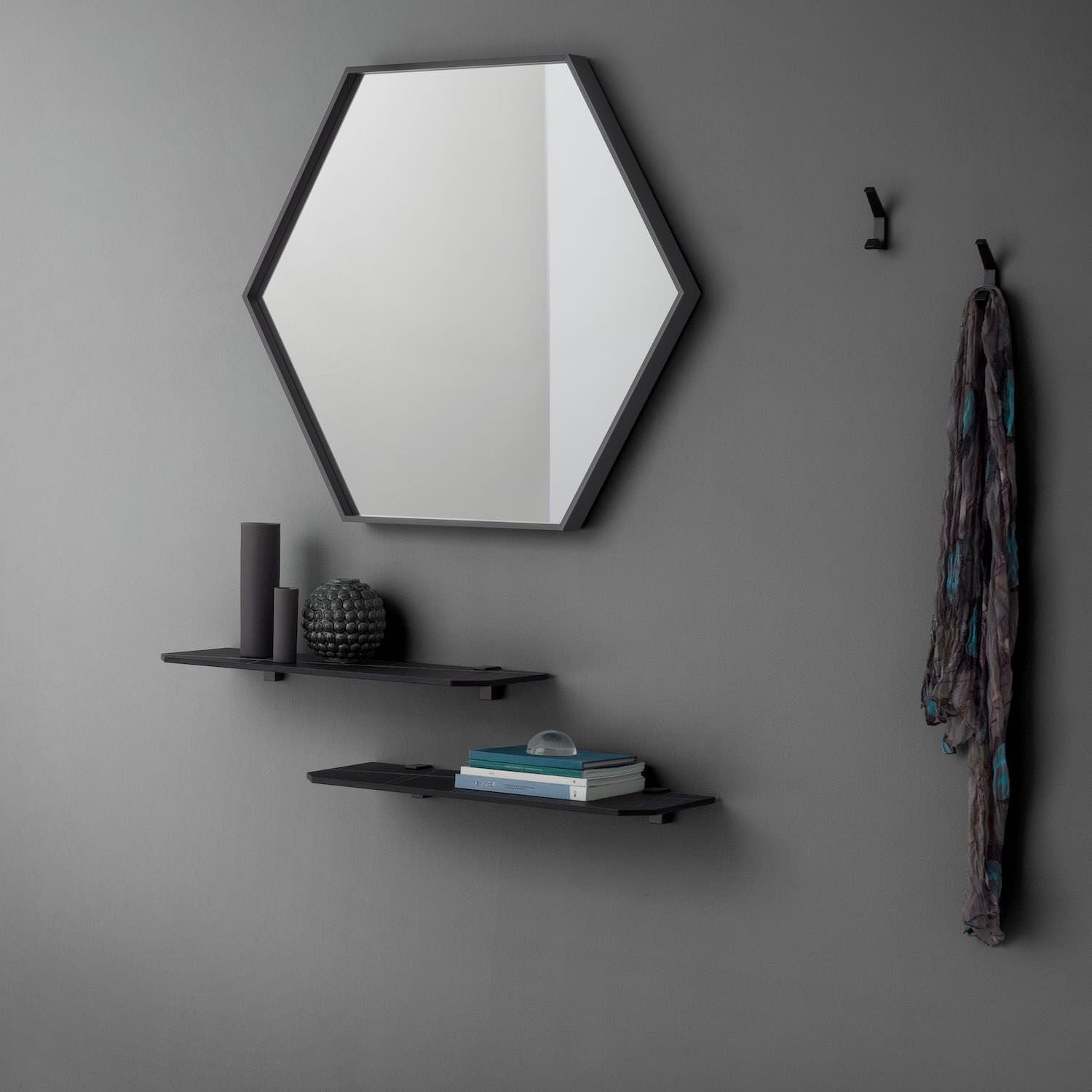 Coppia mensole da parete in HPL o Fenix Bastian 65