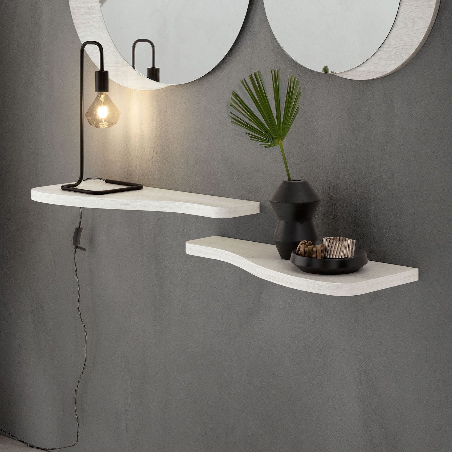 Coppia mensole da parete in HPL Timmy