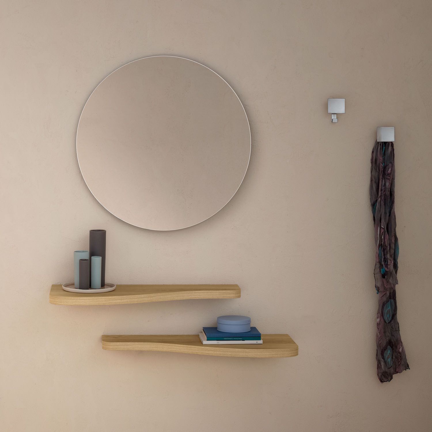 Coppia mensole da parete in HPL Timmy