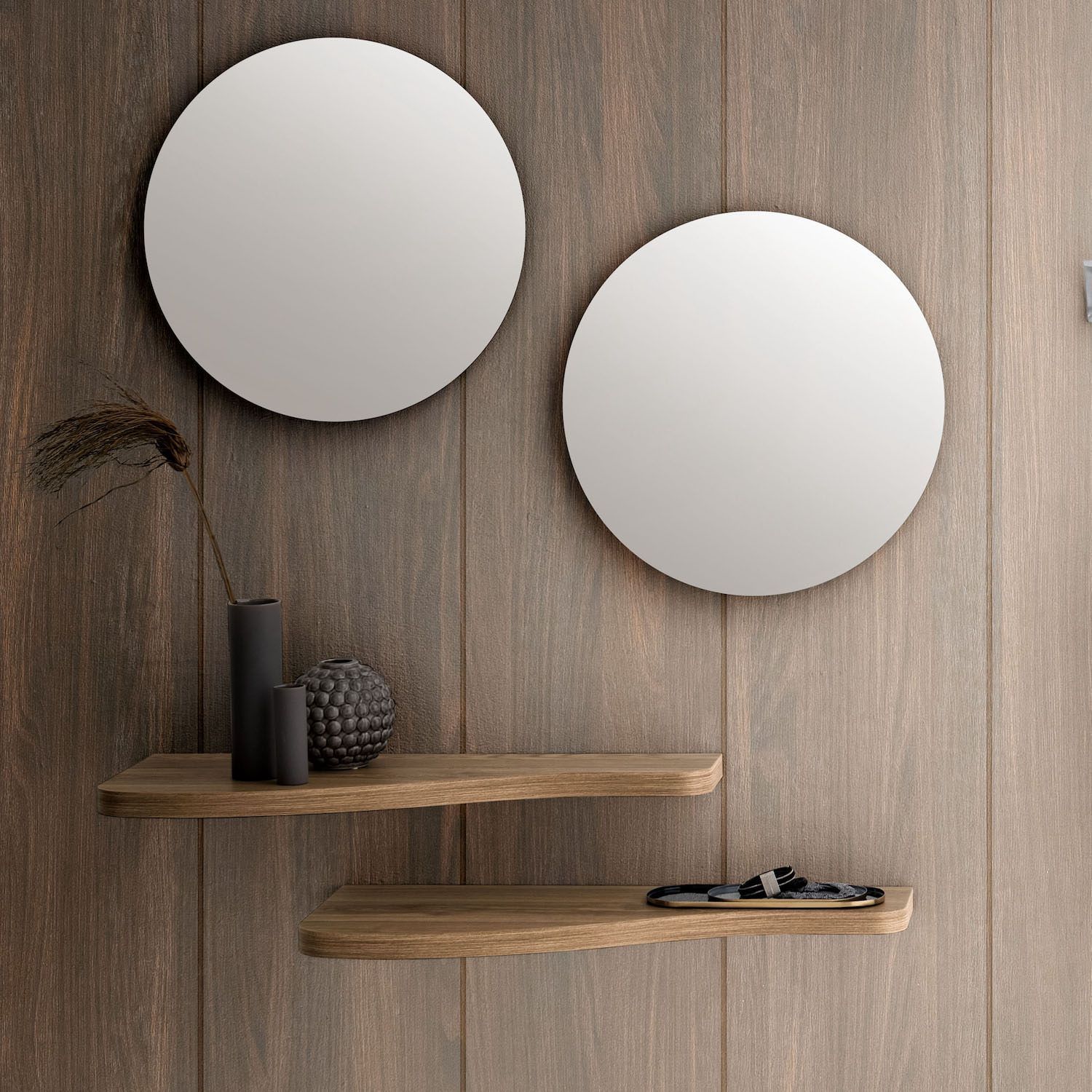 Coppia mensole da parete in HPL Timmy