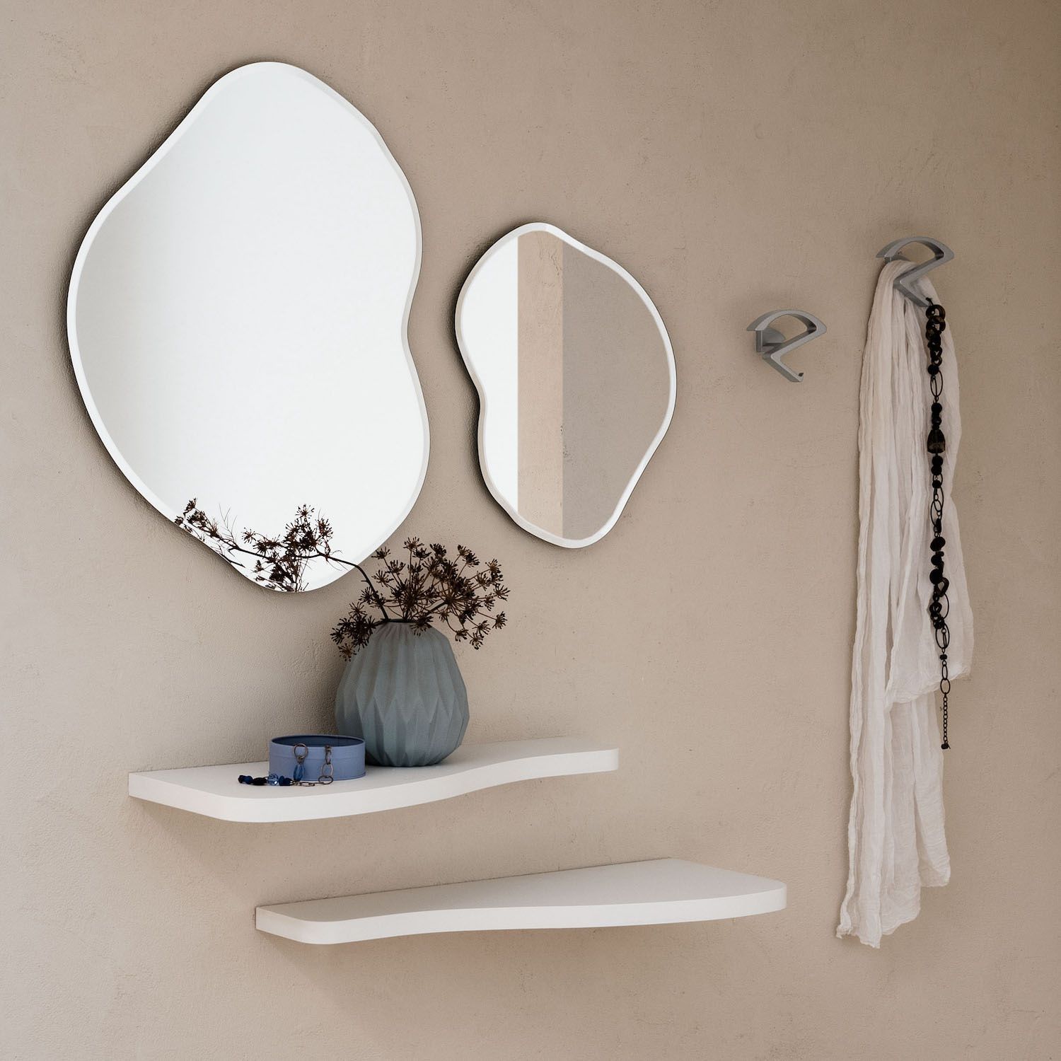 Coppia mensole da parete in HPL Timmy