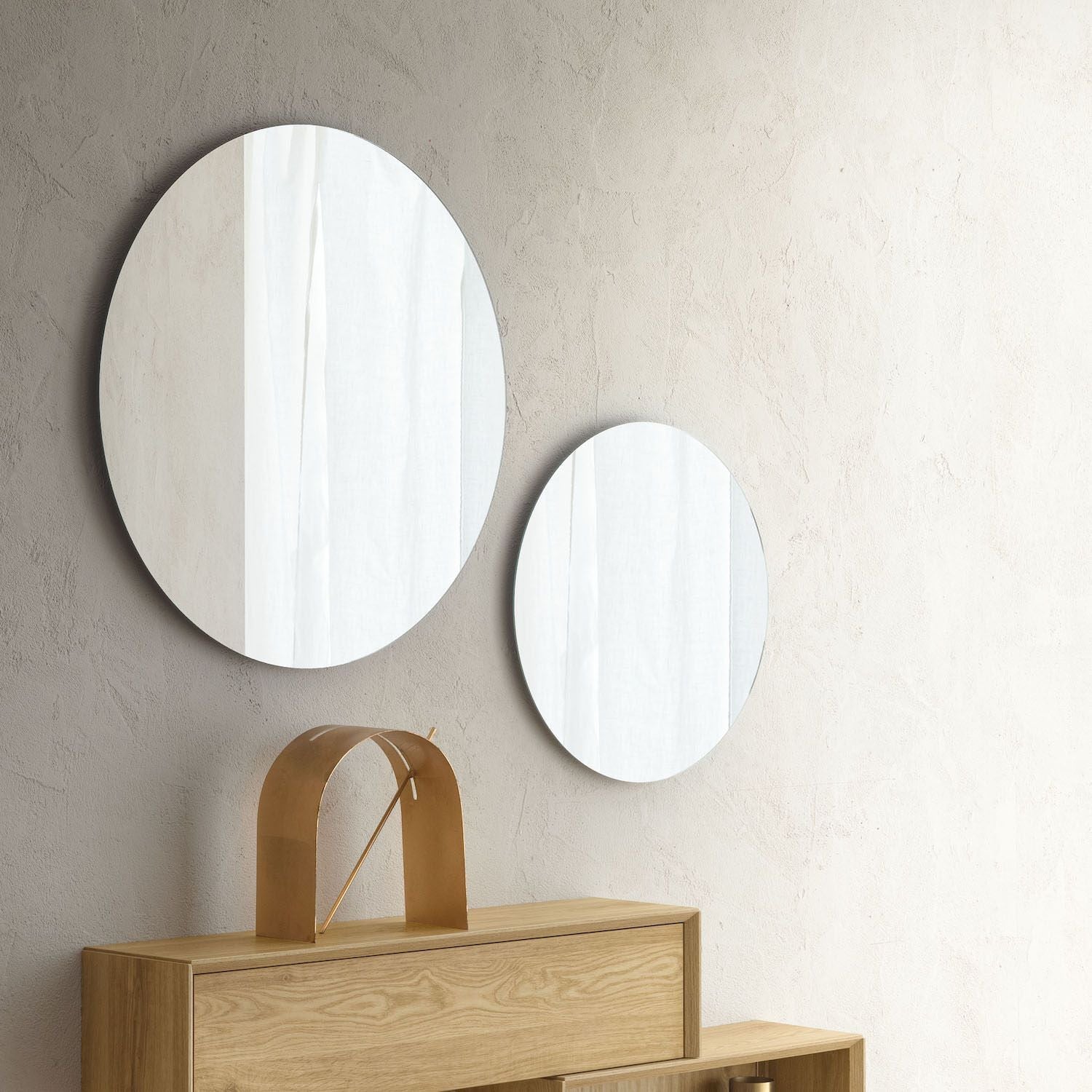 Specchio rotondo da parete Marko