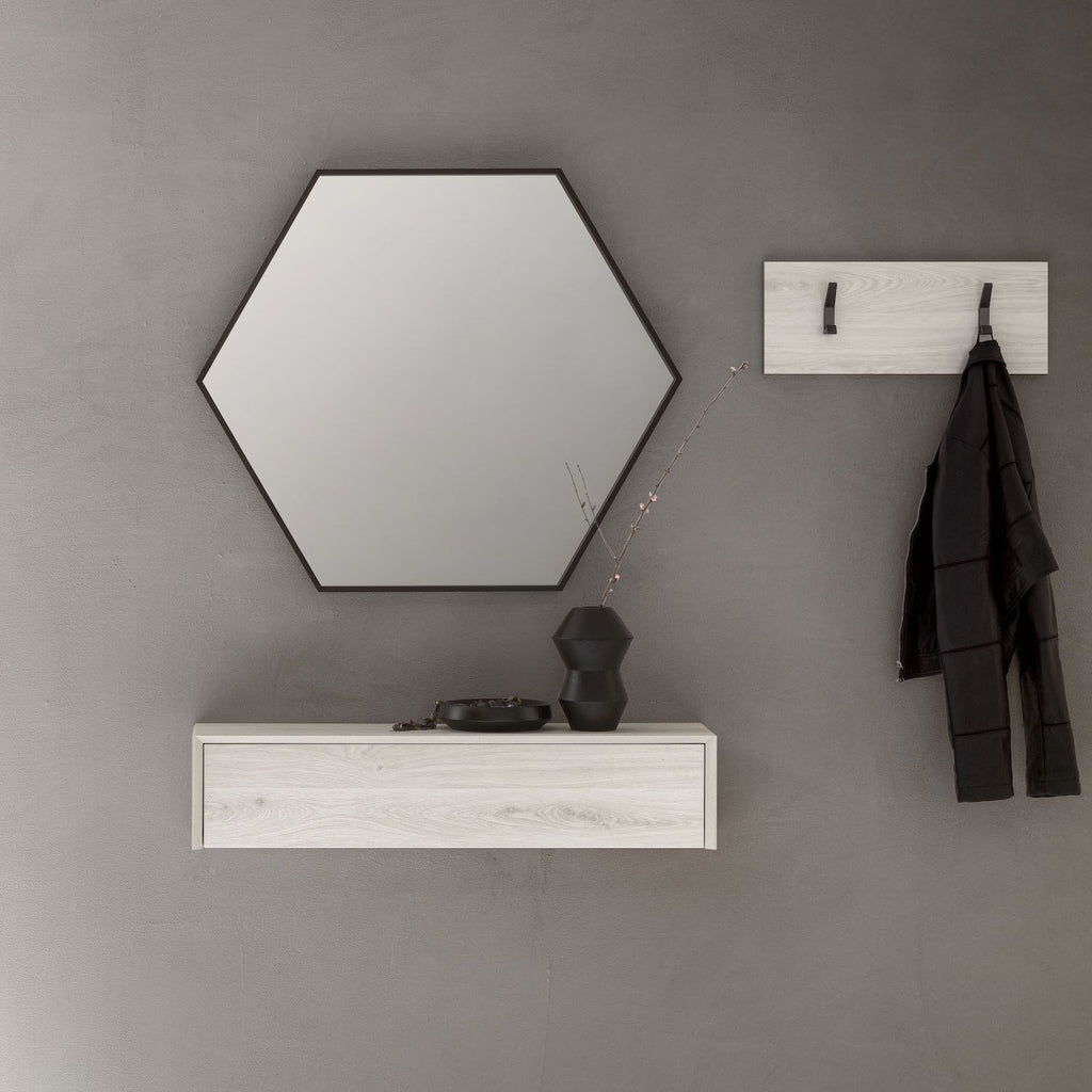 Specchio da parete esagonale Santeri