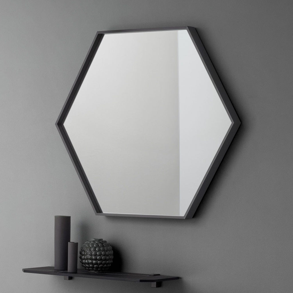Specchio da parete esagonale Santeri