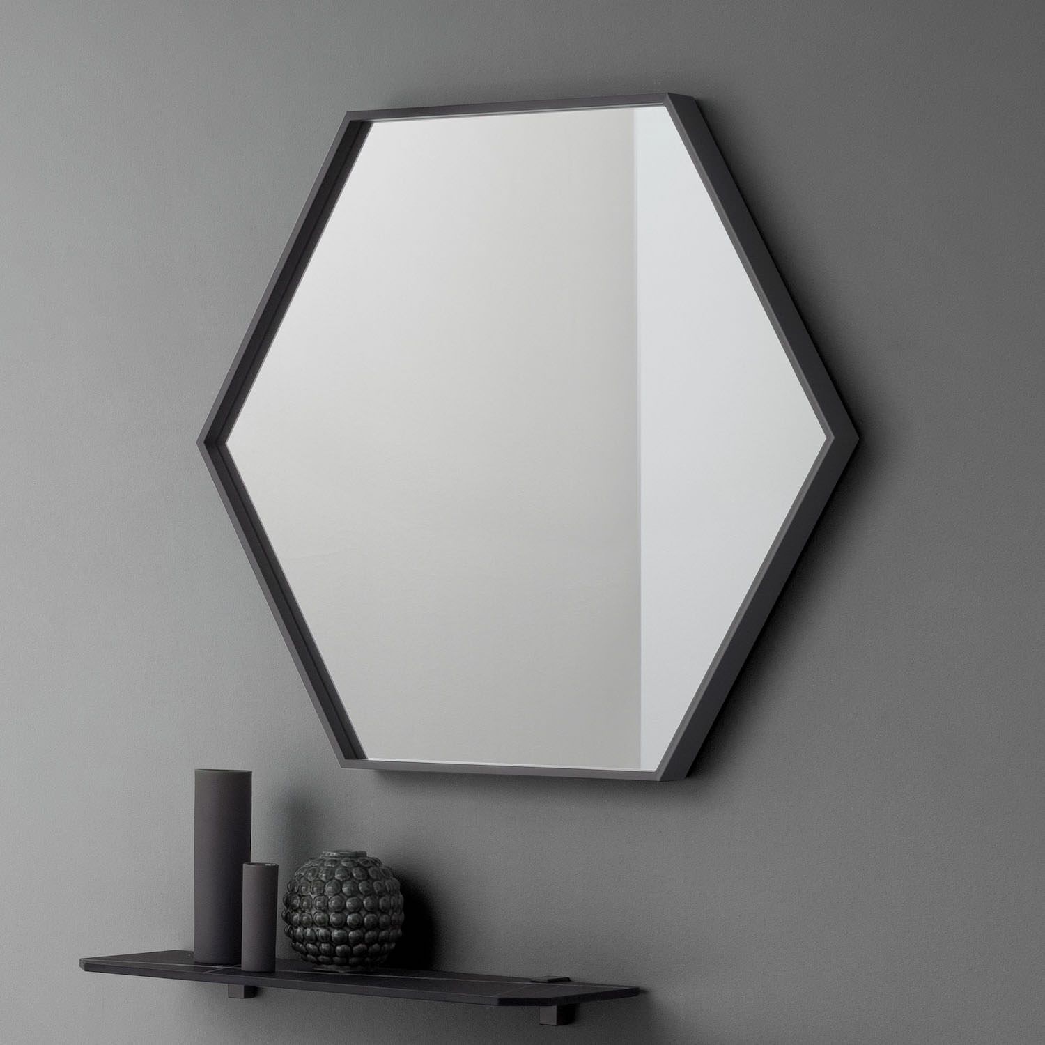 Specchio da parete esagonale Santeri