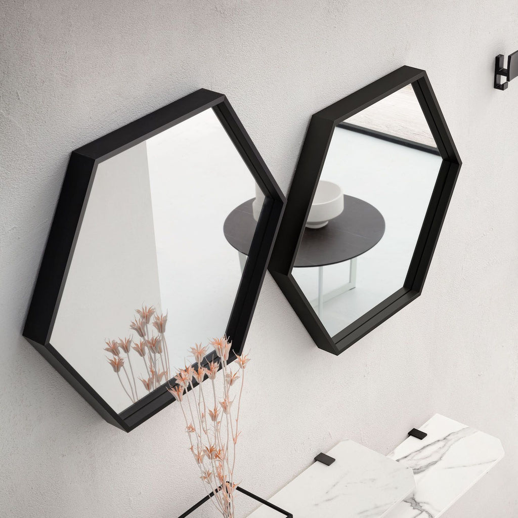 Specchio da parete esagonale Santeri