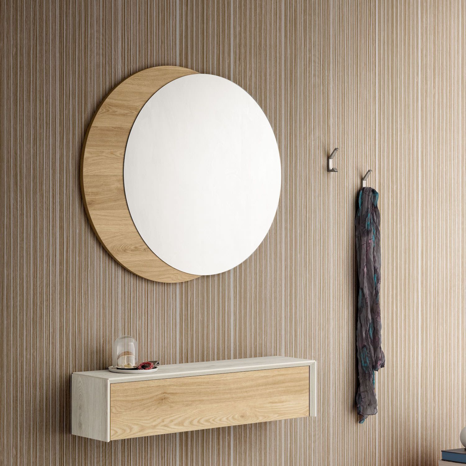 Specchio da parete rotondo Lauri