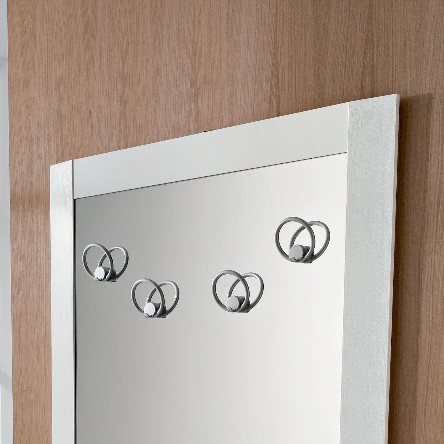 Specchio per ingresso con appendiabiti August A