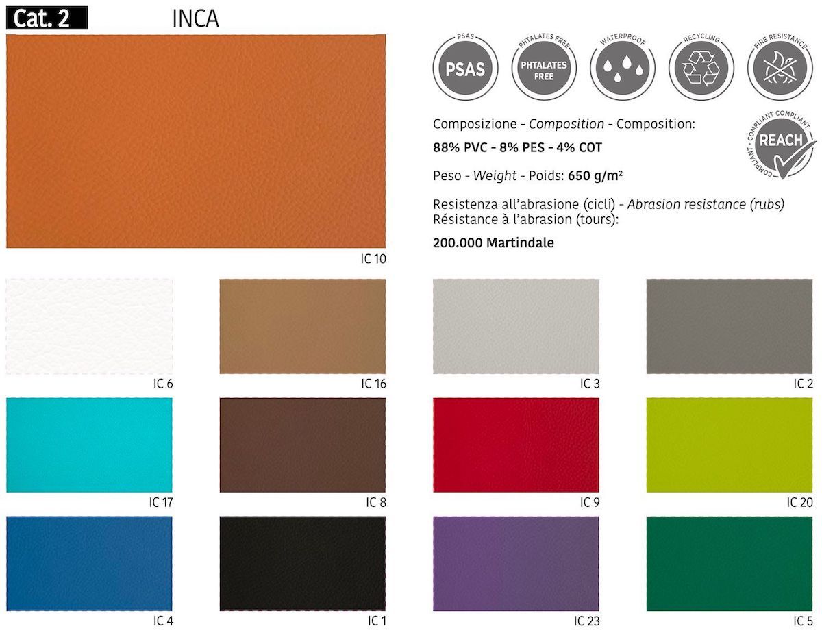 Poltrona sala attesa in pelle sintetica Cubo