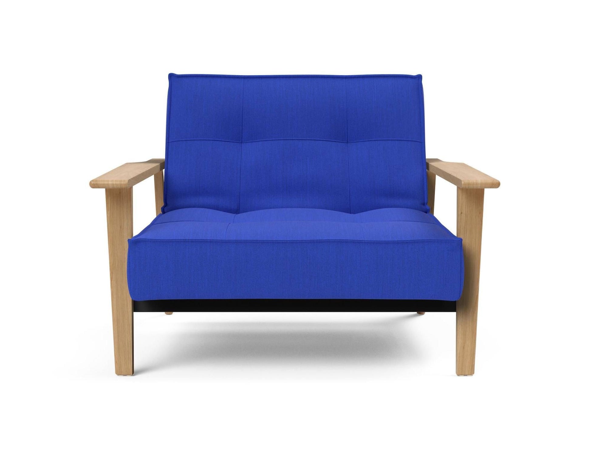 Poltrona design scandinavo in tessuto o velluto SplitBack Frej - 512 Elegance Ultramarine