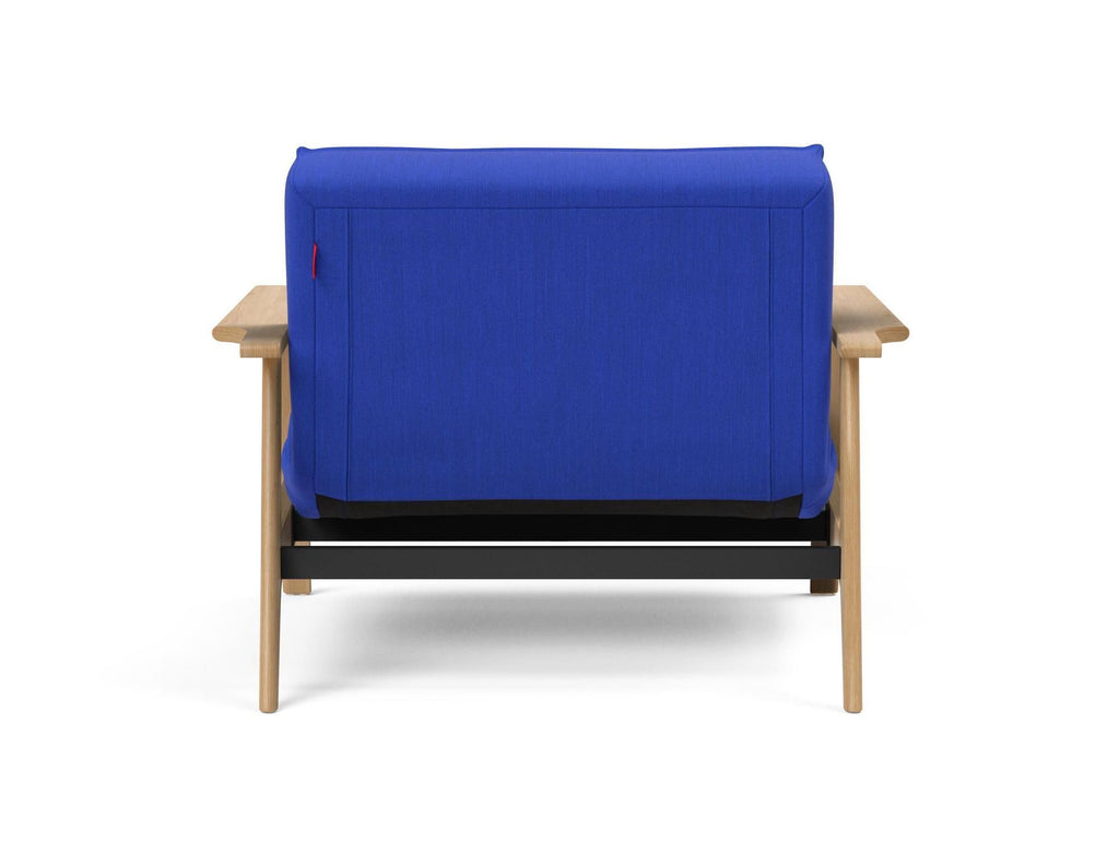 Poltrona design scandinavo in tessuto o velluto SplitBack Frej - 512 Elegance Ultramarine