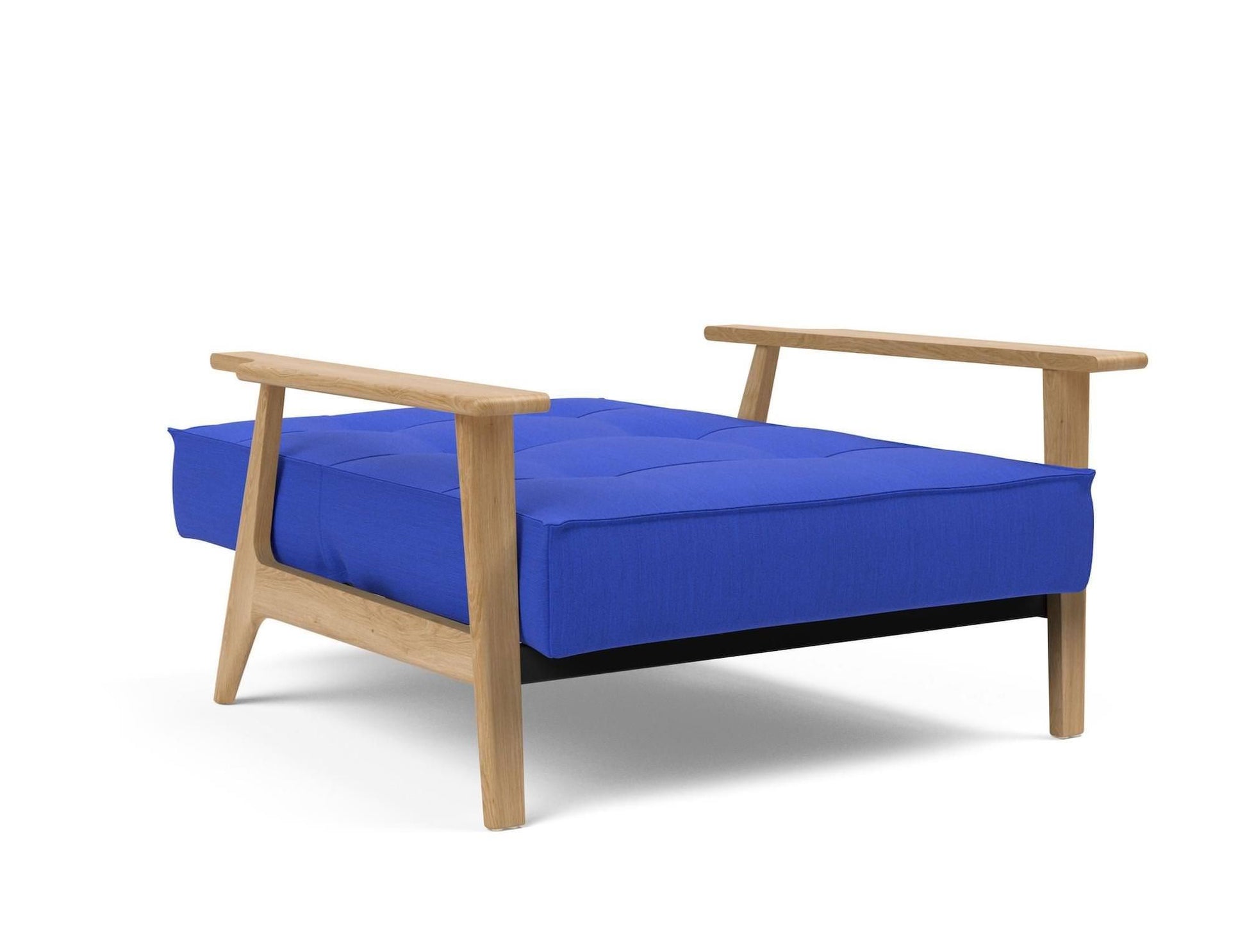 Poltrona design scandinavo in tessuto o velluto SplitBack Frej - 512 Elegance Ultramarine