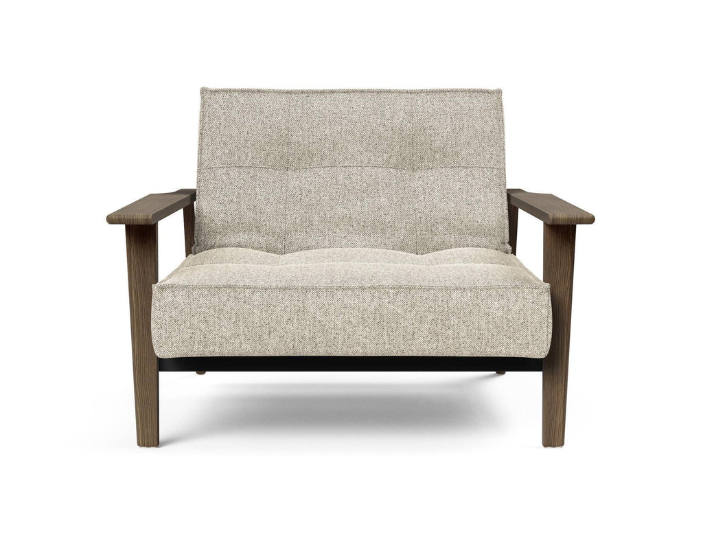 Poltrona design scandinavo in tessuto o velluto SplitBack Frej - 357 Taura Off White