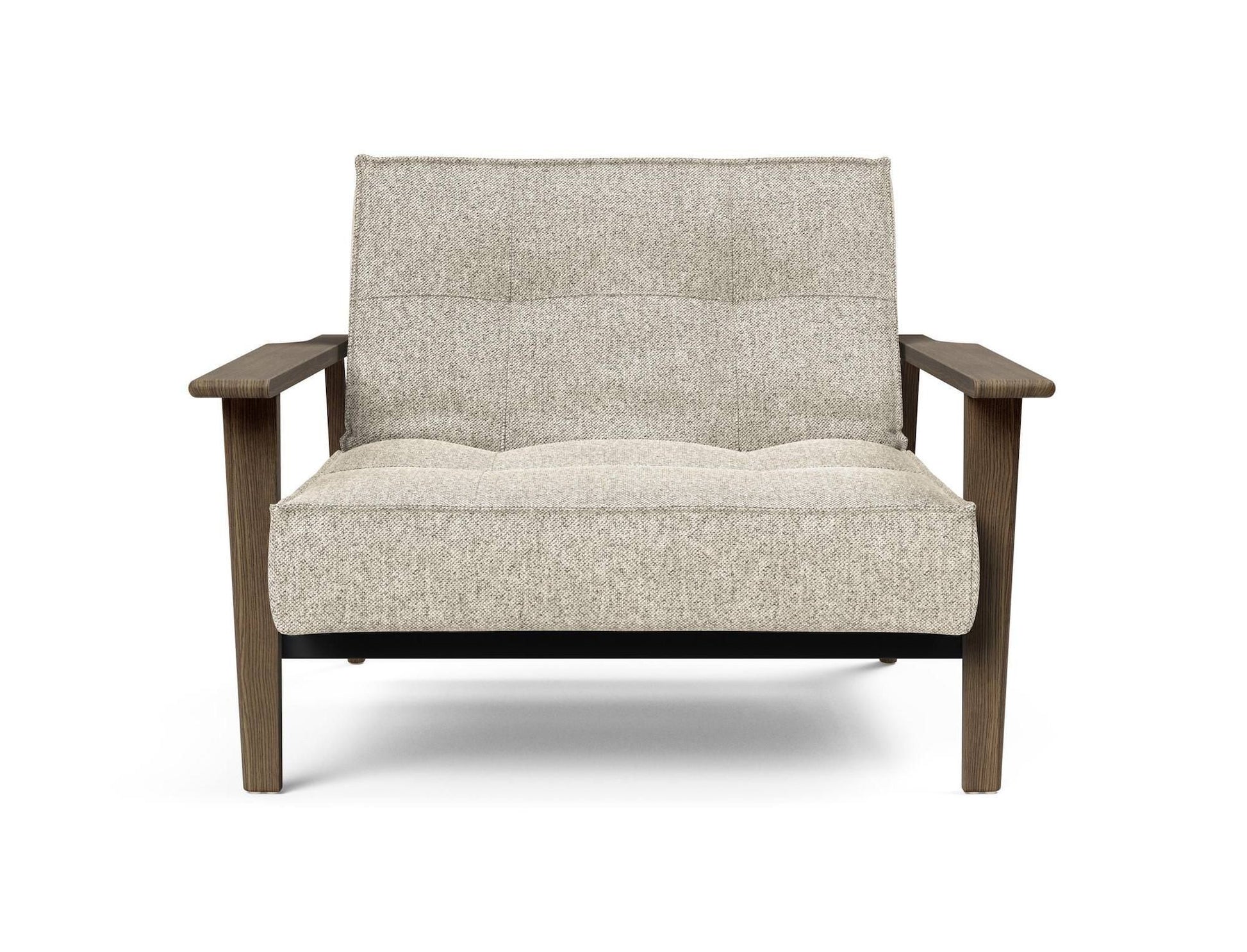 Poltrona design scandinavo in tessuto o velluto SplitBack Frej - 357 Taura Off White