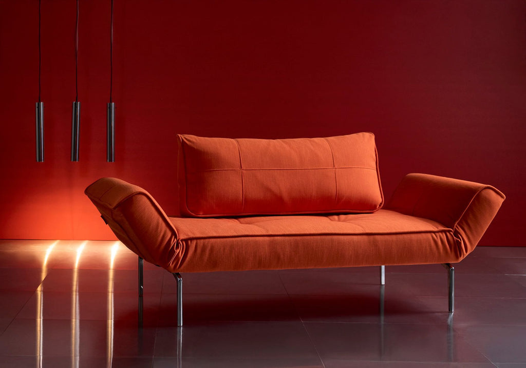 Divano letto singolo per camera ospiti con materasso a molle Zeal