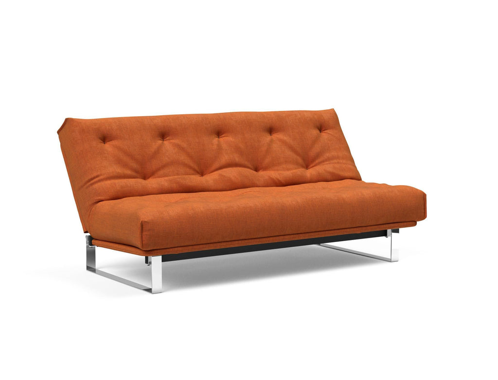 Divano letto Minimum materasso a molle sfoderabile - 412 Esina Rust Orange