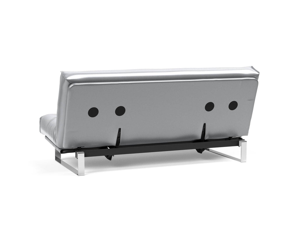Divano letto Minimum materasso a molle sfoderabile - 688 Silvershine