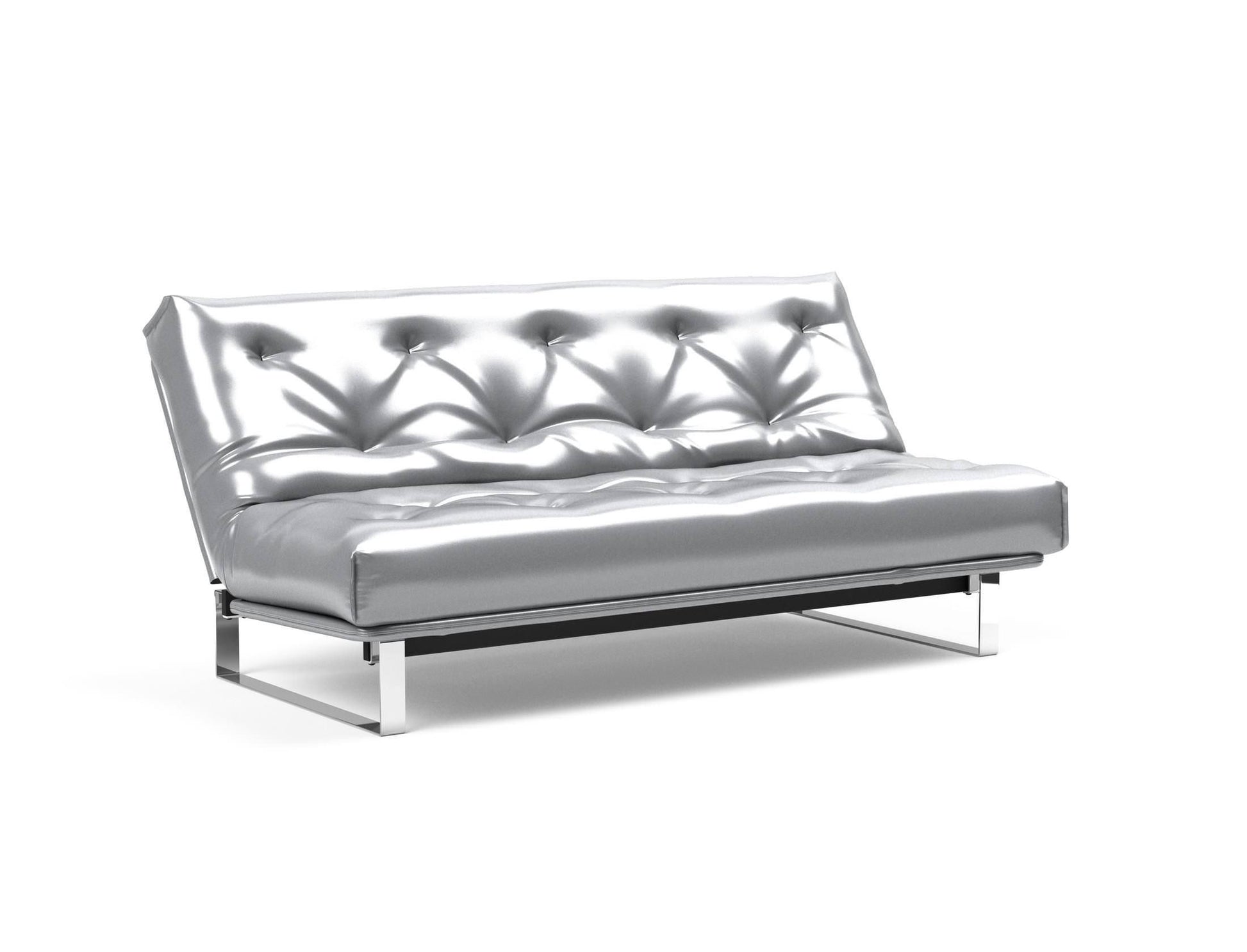 Divano letto Minimum materasso a molle sfoderabile - 688 Silvershine