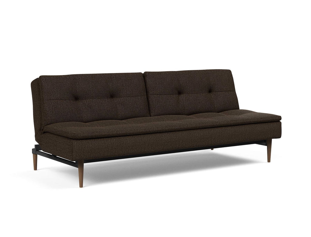 Divano letto una piazza e mezza design scandinavo 210 cm Dublexo - 358 Taura Chocco