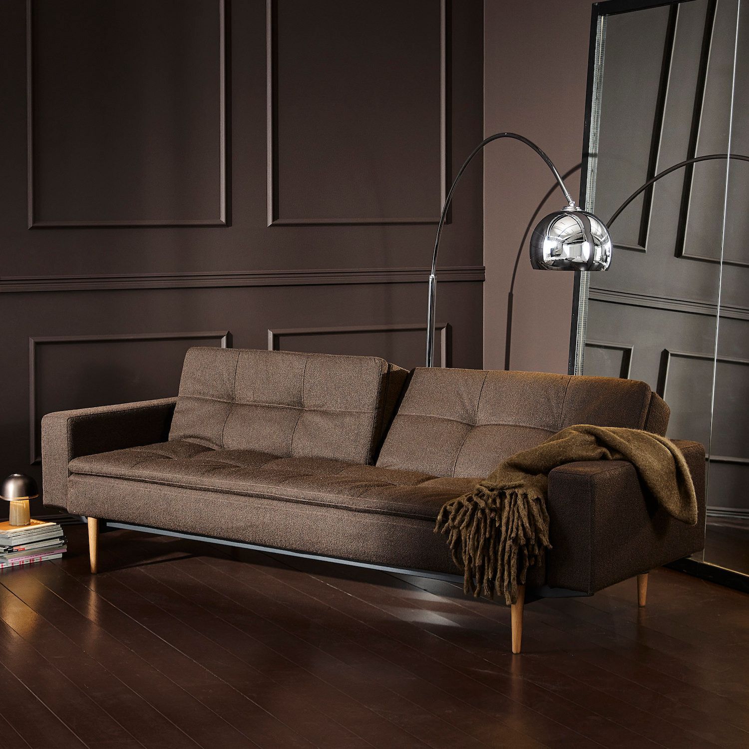 Divanetto letto una piazza e mezza Dublexo con braccioli