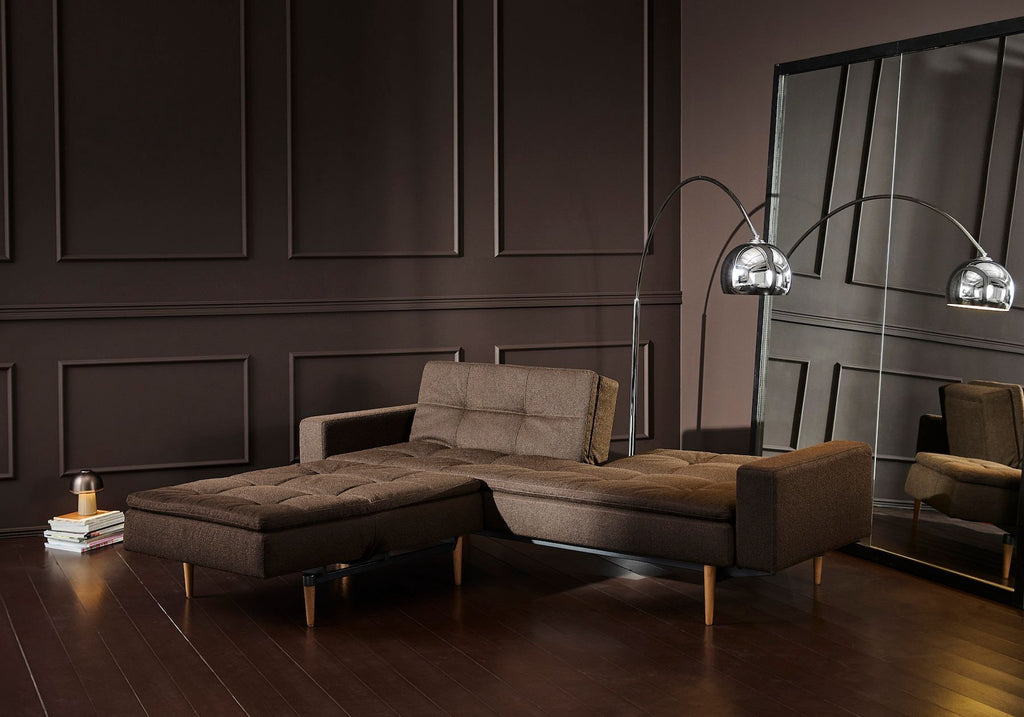 Divanetto letto una piazza e mezza Dublexo con braccioli