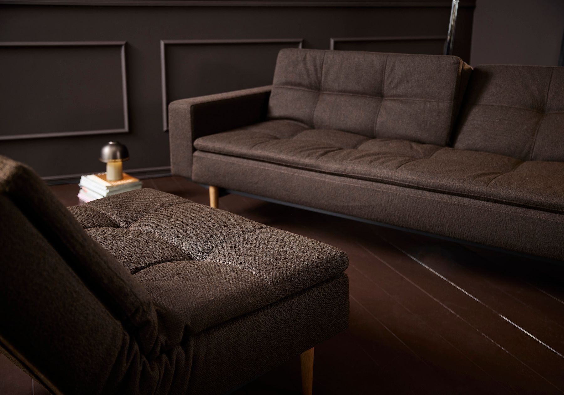 Divanetto letto una piazza e mezza Dublexo con braccioli